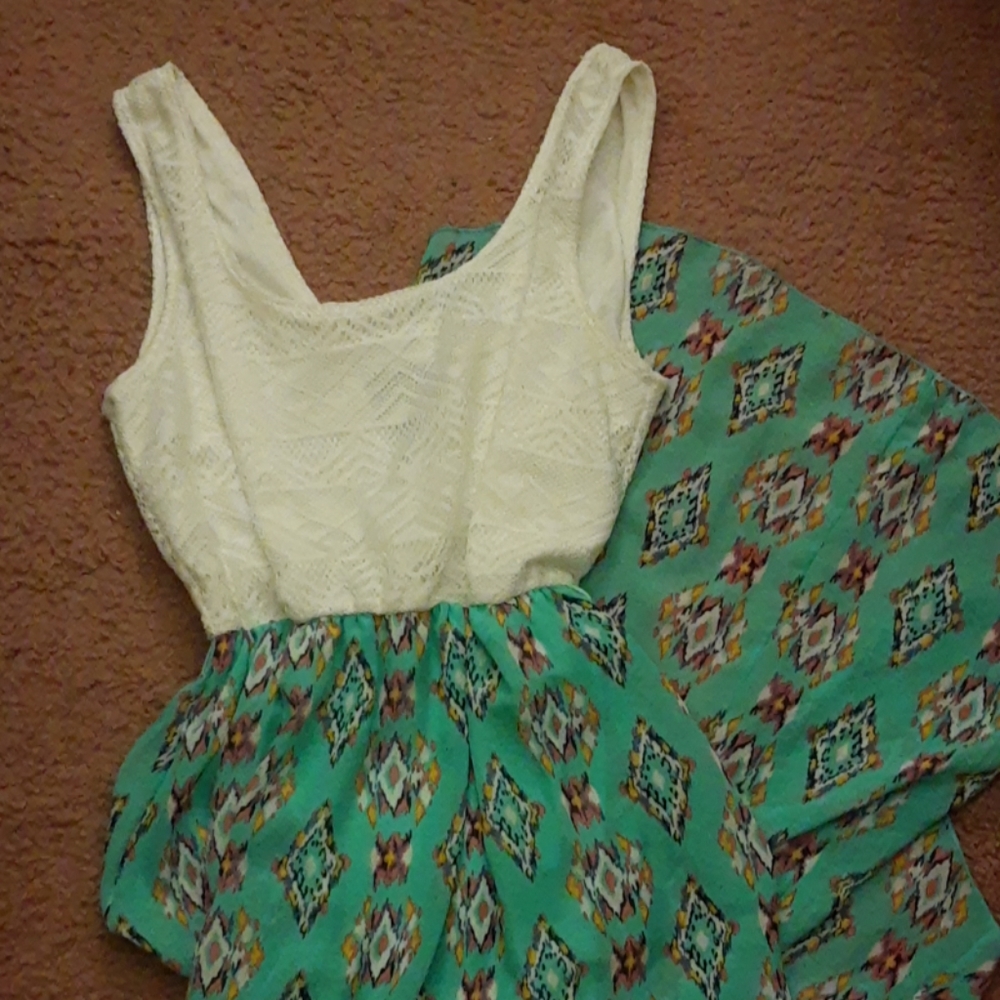 Deb Hi-Lo tribal print dress